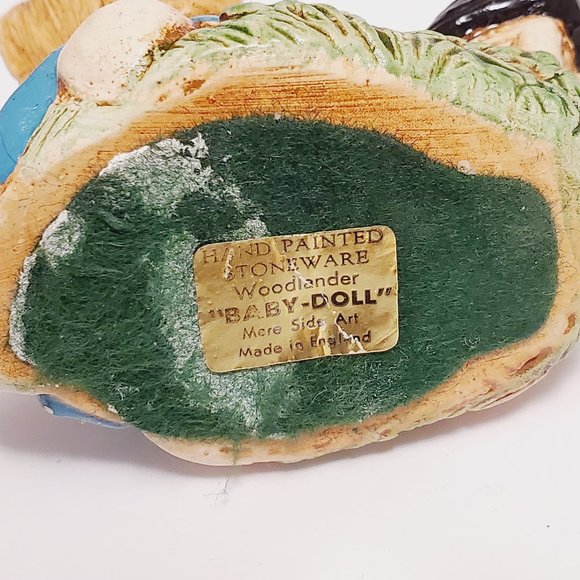 Vintage Pendelfin Bunnies Woodlander "Baby Doll" - Picture 10 of 10